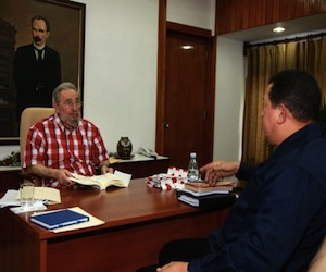 Sostuvo encuentros Chávez con Fidel y Raúl en la jornada de este miércoles dia 25