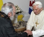 Sostuvieron encuentro Fidel y el Papa Benedicto XVI