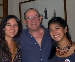 Antes de la despedida,jóvenes chilenos visitan a Silvio Rodríguez