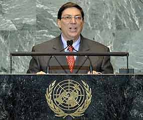 Canciller cubano en la ONU: Los EEUU no tienen la más mínima autoridad moral ni política para enjuiciar a Cuba