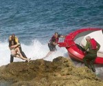 Captan operación de rescate de una bañista en el Malecón habanero