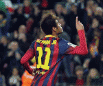 Neymar da la victoria al Barcelona